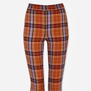 Plaid Flare Pants